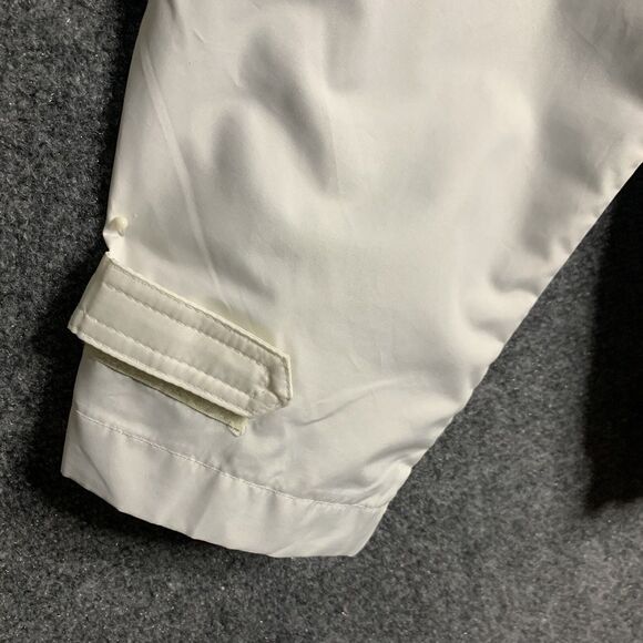 Avenue Sport White Hooded Full Zip Windbreaker Jacket Women 18/20 Zipper Pockets - Picture 14 of 14